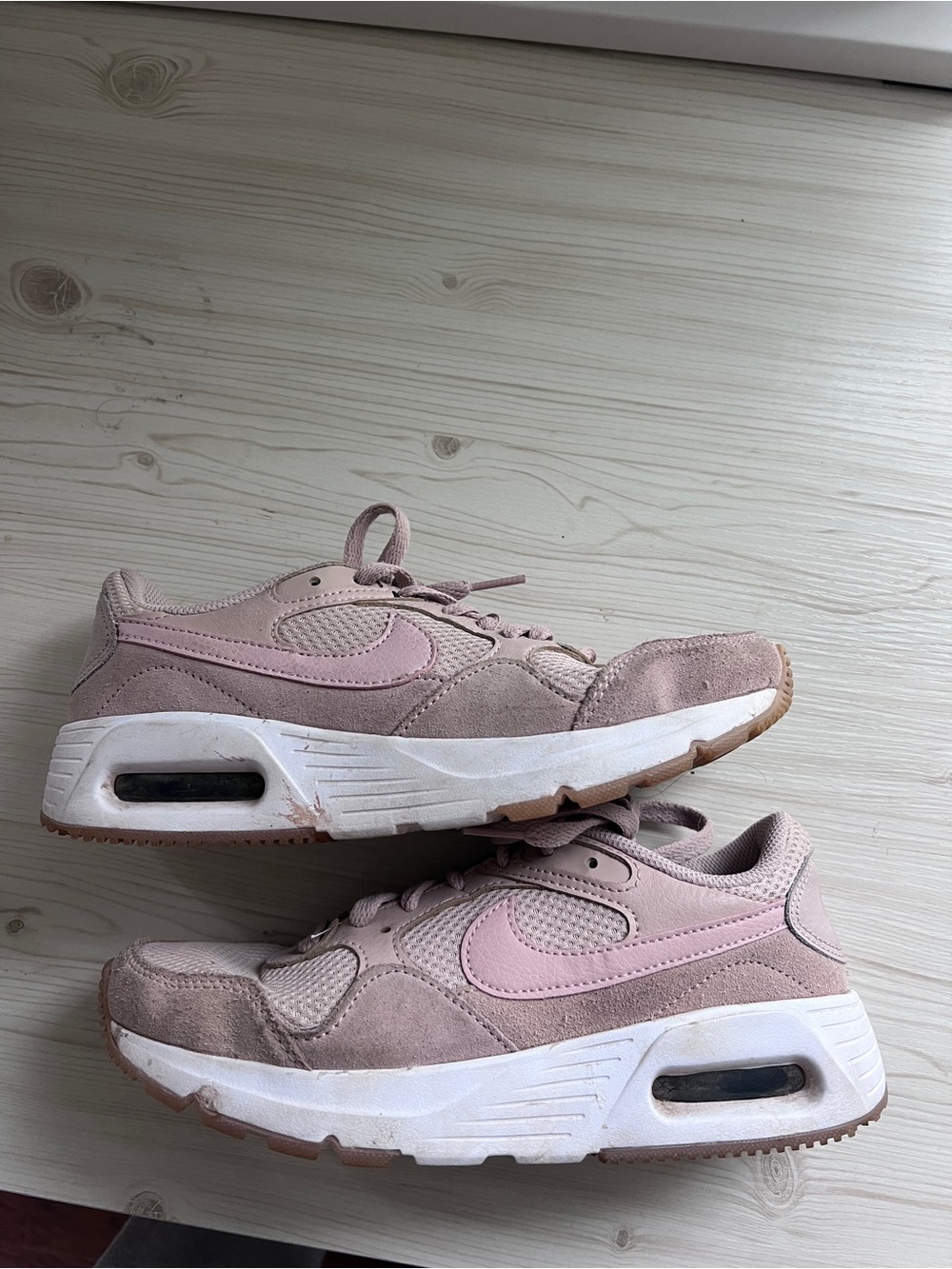 Nike Women's Dusty Pink Suede & Mesh Casual Sneakers